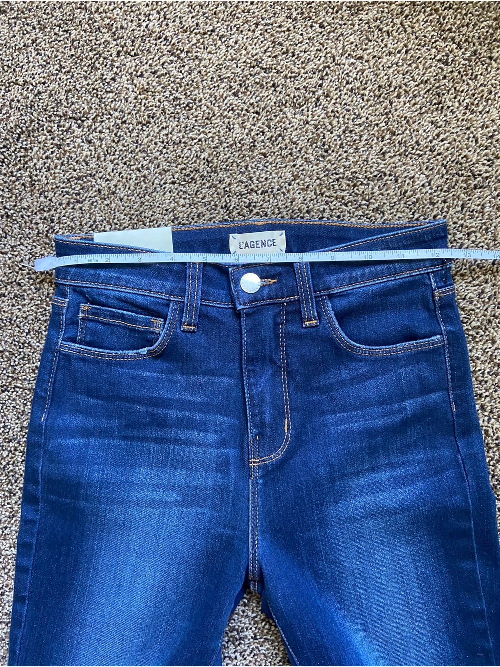 NWT L'Agence Margot Highrise Skinny Jean Baltic 25 - Picture 9 of 13